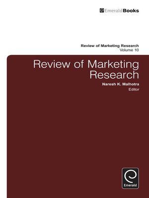 cover image of Review of Marketing Research, Volume 10